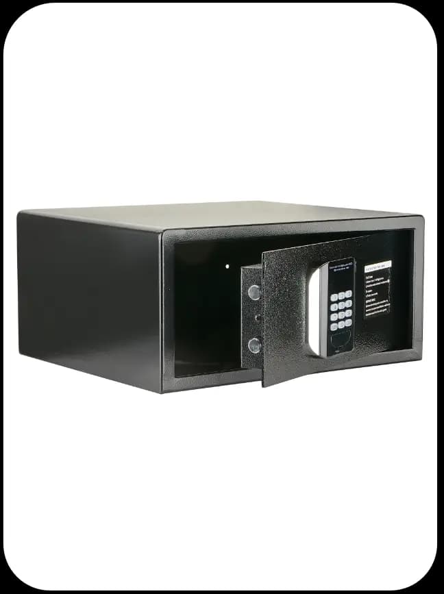 Ovlox India digital safe locker with a keypad.