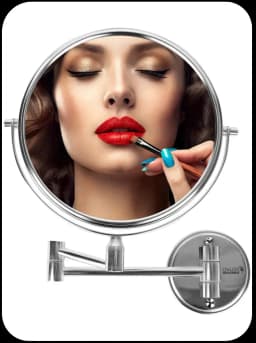 Ovlox India wall-mounted shaving mirror.
